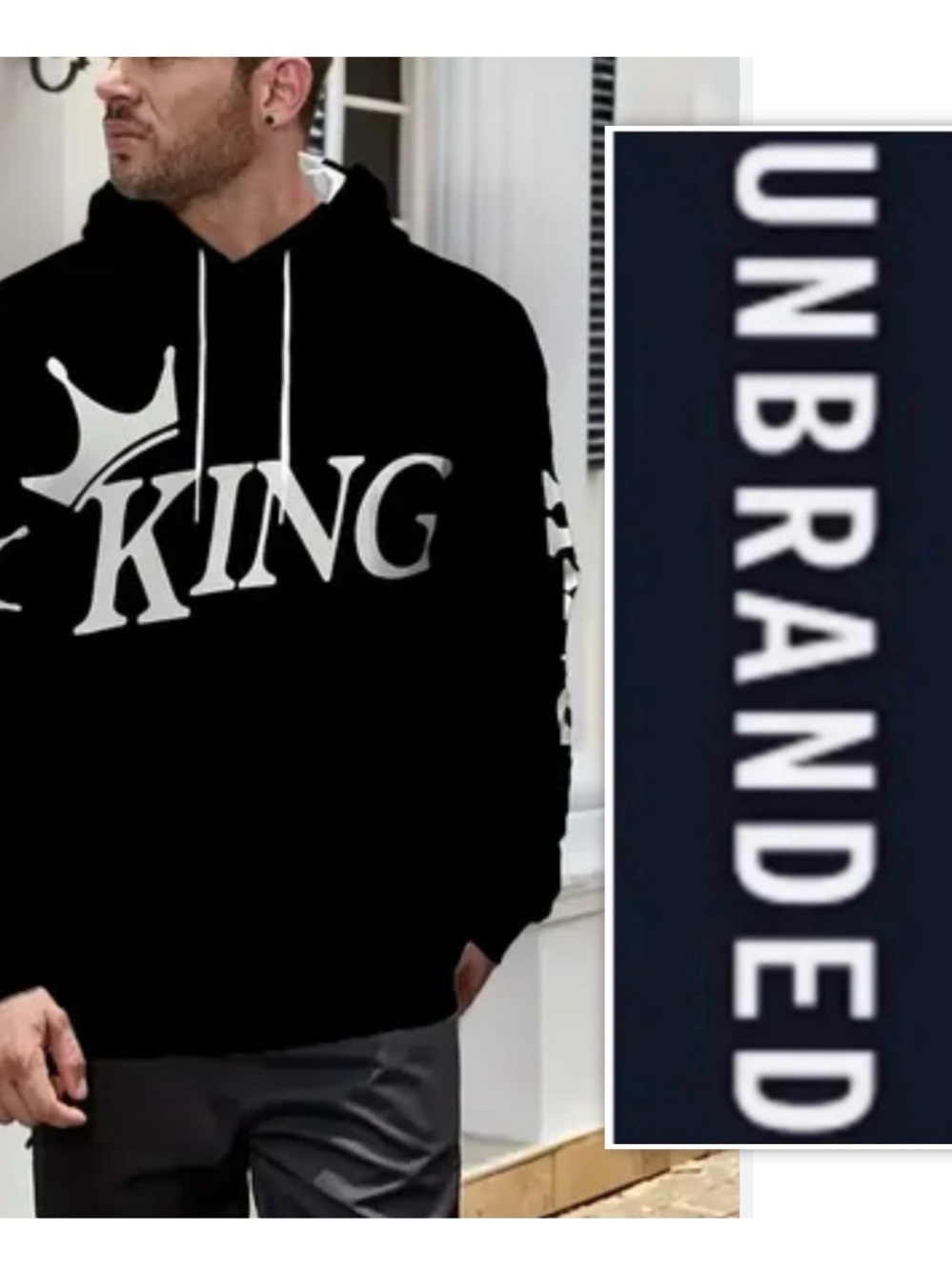 UNBRANDED King Pullover Hoodie